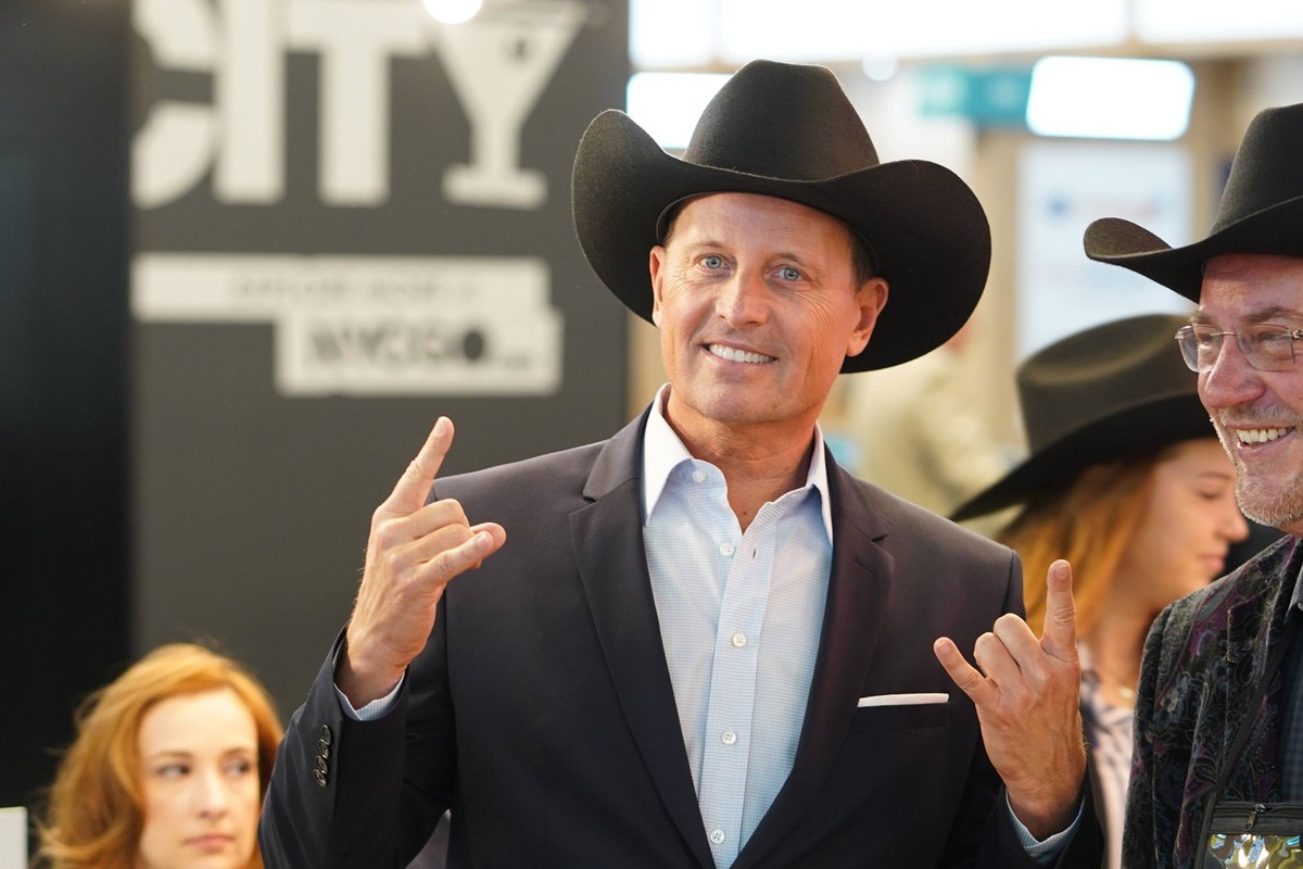 08.03.2019,Berlin,Deutschland,GER,internationale Tourismus-B�rse ITB Berlin, U.S Botschafter Richard A. Grenell zu Besuch in der USA Halle 3.1. *** 08 03 2019 Berlin Germany GER international tourism ...