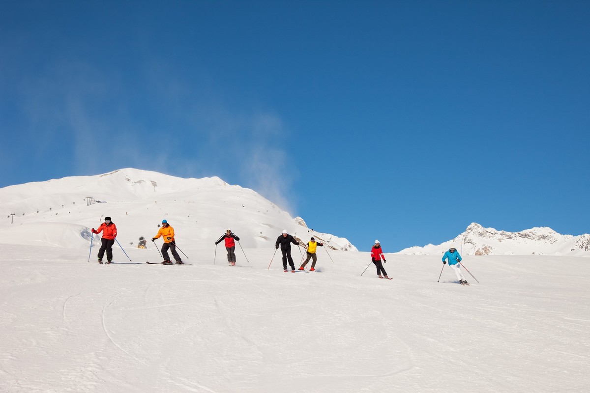 &quot;Group of people, skier. Snow skiing.&quot;