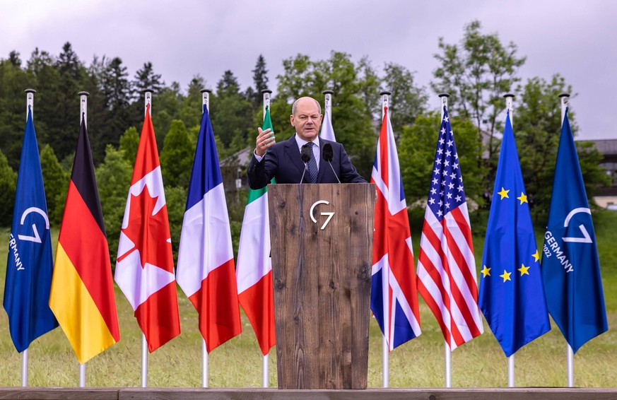 Olaf Scholz war Gastgeber des G7-Gipfels in Bayern.