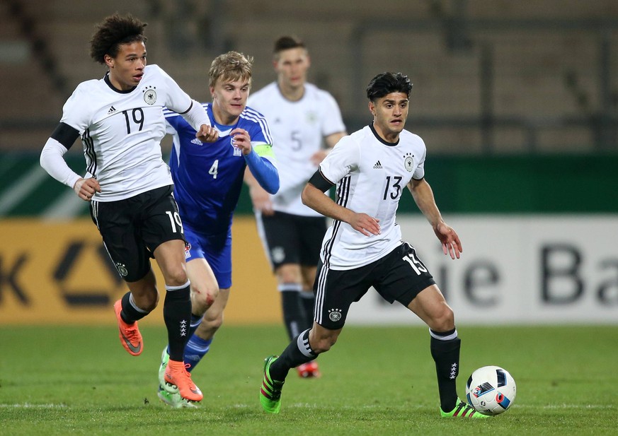 Bei der U21 spielten Sané und Dahoud schon zusammen.