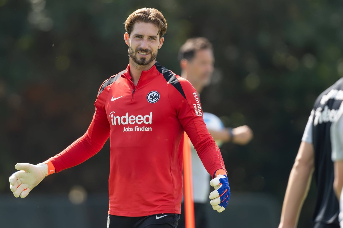 Training Eintracht Frankfurt Torwart Kevin Trapp Eintracht Frankfurt, 1. Training von Eintracht Frankfurt am 15. August 2024 im Deutsche Bank Park in Frankfurt am Main., Frankfurt am Main Hessen Deuts ...