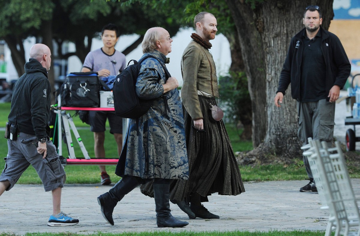 Filming of Game of Thrones 18.09.2014., Sibenik, Croatia - Filming of the 5th season of the popular TV show Game of Thrones in front of St. James Cathedral. Mark Gatiss, Roger Ashton-Griffiths PUBLICA ...