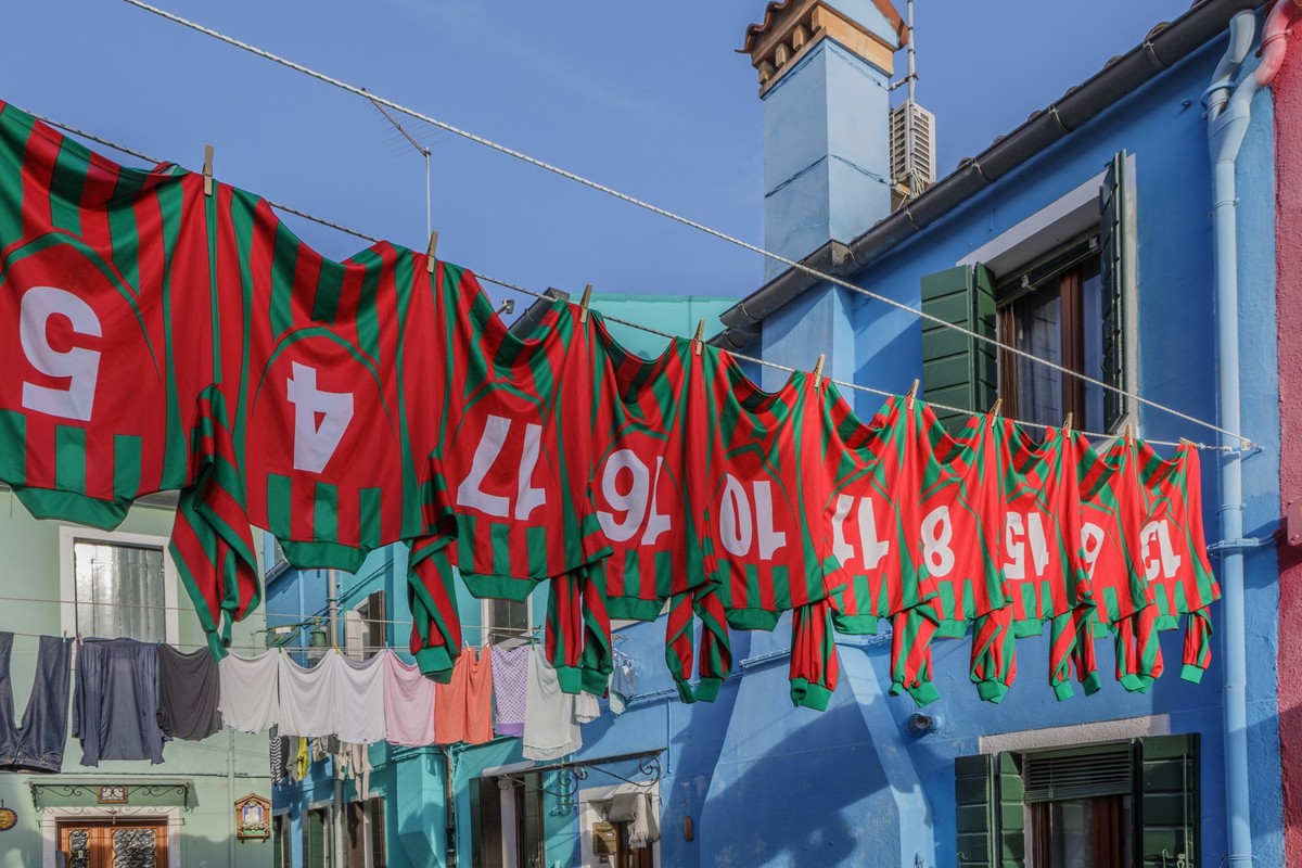 Burano is an island in the Venetian Lagoon, northern Italy.