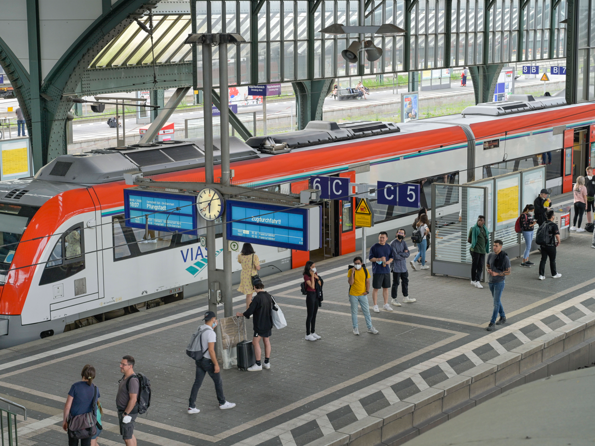 Darmstadt, Hessen: Der Ort, an dem es zu der Durchsage im Regio kam.