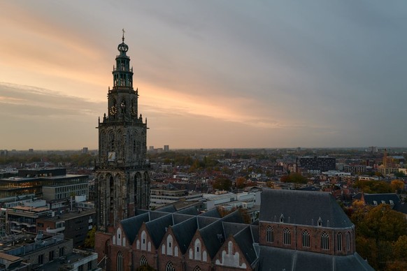 GRONINGEN, NETHERLANDS - OCTOBER 30: A general view of Groningen near the Eemshaven port on October 30, 2022 in Groningen, Netherlands. Dutch ports play a crucial role in the hydrogen economy, as well ...