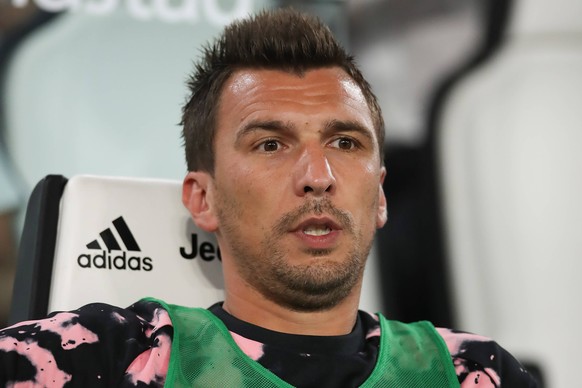 Mario Mandzukic of Juventus pictured on the bench during the Serie A match at Allianz Stadium, Turin. Picture date: 31st August 2019. Picture credit should read: Jonathan Moscrop/Sportimage PUBLICATIO ...