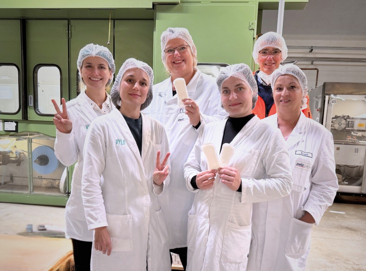 Das Team von Vyld arbeitet aktuell an Binden aus Meeresalgen.