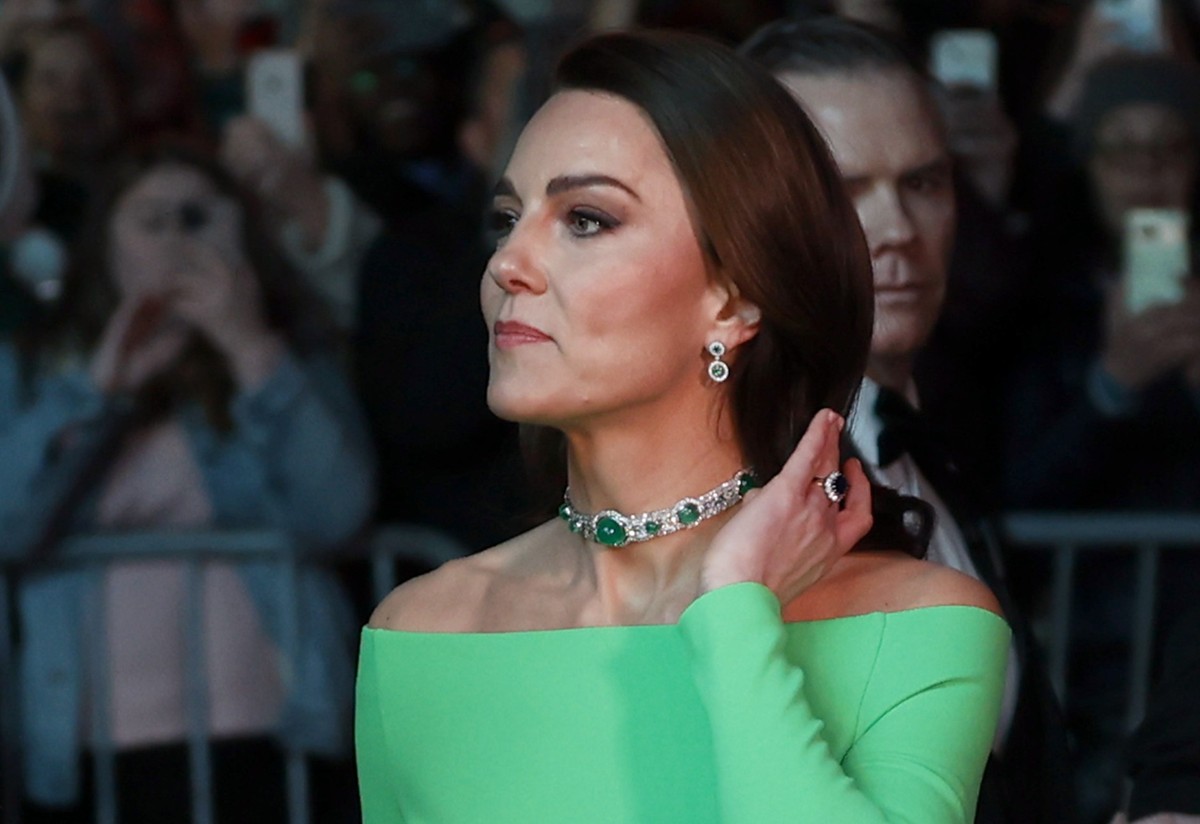 02.12.2022, USA, Boston: Kate, Prinzessin von Wales, kommt zur zweiten j