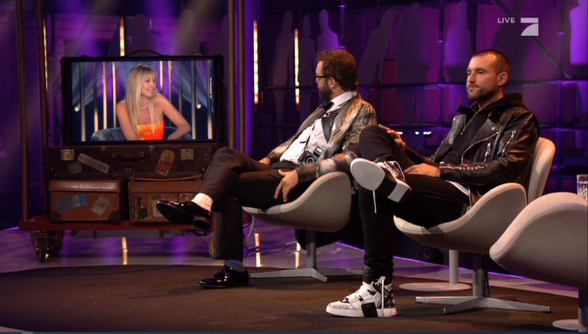 Philipp Plein: Der Designer war auch Teil der Show.