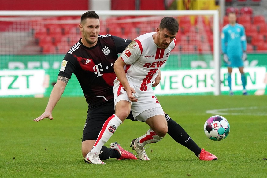 GER, 1. FBL, 1.FC Koeln vs. FC Bayern Muenchen 31.10.2020, RheinEnergieStadion, Koeln, GER, 1. FBL, 1.FC Koeln vs. FC Bayern Muenchen, im Bild / picture shows: Niklas Süle / Suele Bayern Muenchen 4, i ...