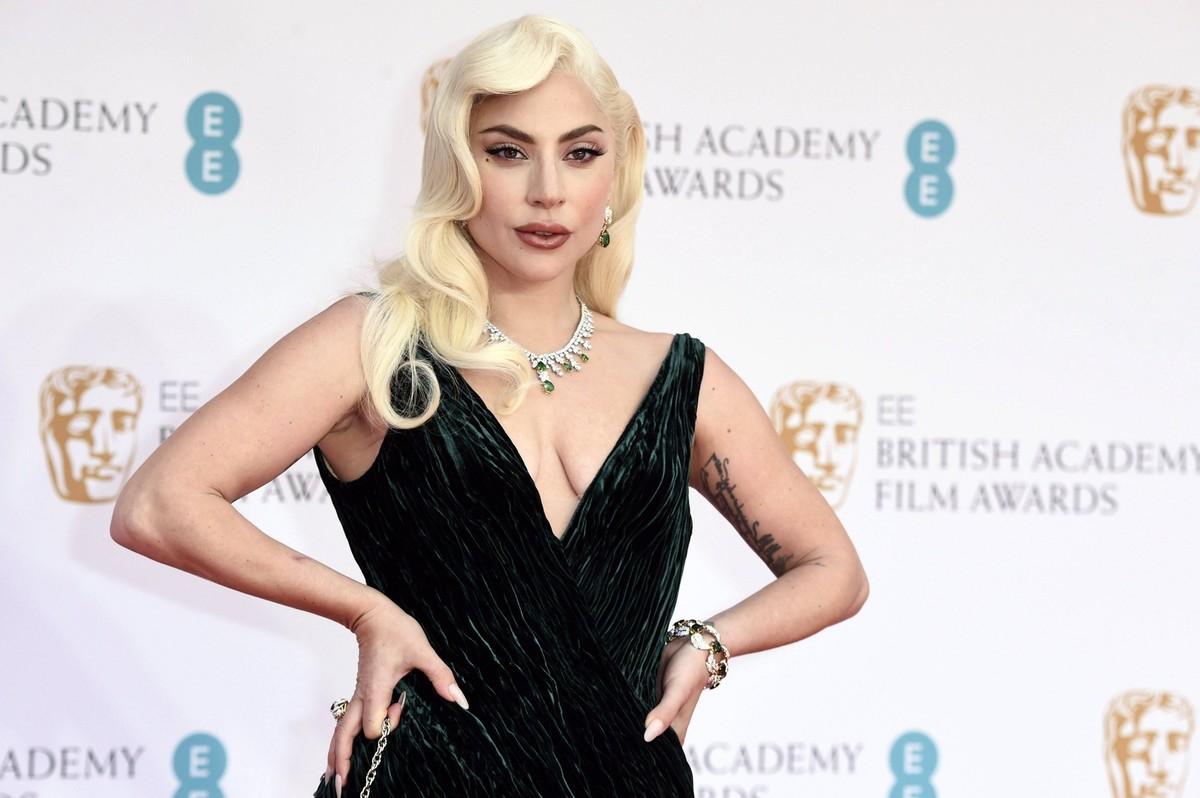 Lady Gaga bei der Verleihung der BAFTA Film Awards 2022 / 75th British Academy Film Awards in der Royal Albert Hall. London, 13.03.2022 *** Lady Gaga at the BAFTA Film Awards 2022 75th British Academy ...