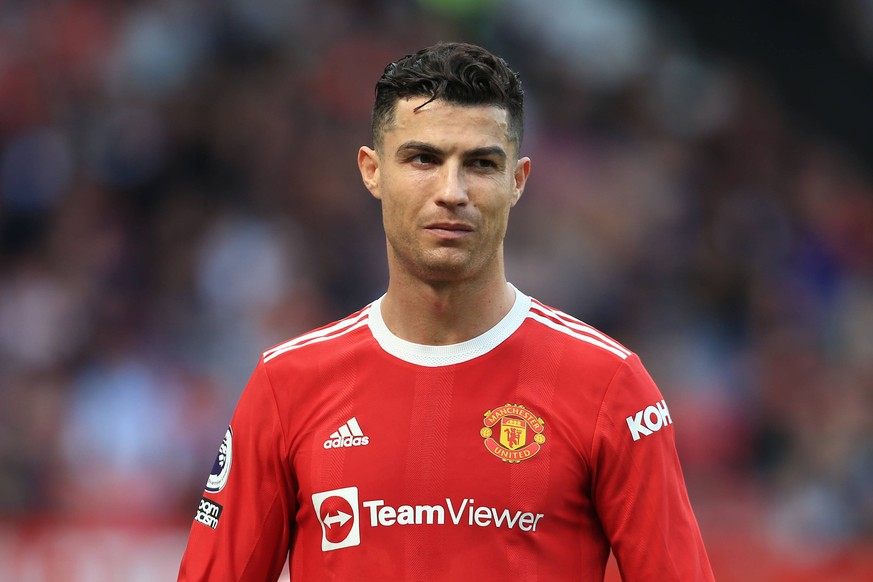 Football - Premier League - Manchester United, ManU v Norwich City 16th April 2022 - Premier League - Manchester United v Norwich City - Cristiano Ronaldo of Manchester United looks on - Photo: Simon  ...