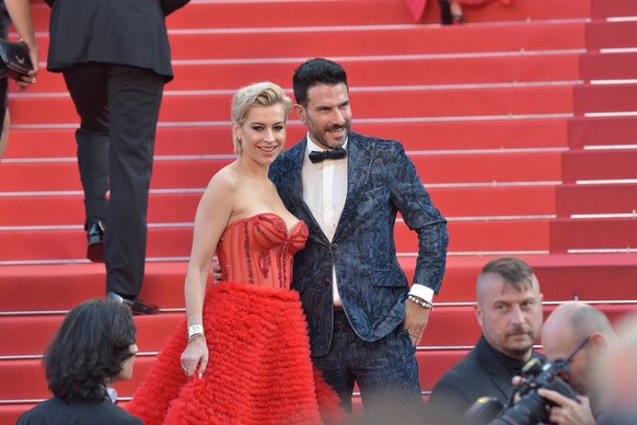 Marc Terenzi und Verena Kerth bei der FIREBRAND Premiere 76. Filmfestspiele in Cannes 21.05.2023 *** Marc Terenzi and Verena Kerth at the FIREBRAND Premiere 76 Cannes Film Festival 21 05 2023