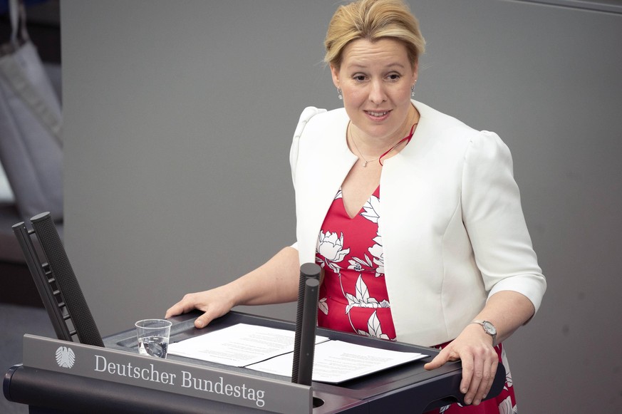 Franziska Giffey bei der 163. Sitzung des Deutschen Bundestages. Berlin, 28.05.2020 *** Franziska Giffey at the 163th session of the German Bundestag Berlin, 28 05 2020 Foto:xJ.xKrickx/xFuturexImage