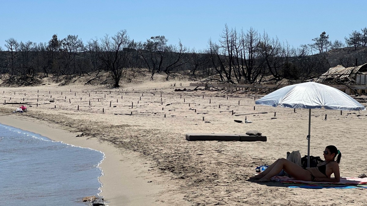 Rhodos nahe Asklipio nach den Waldbränden 2023