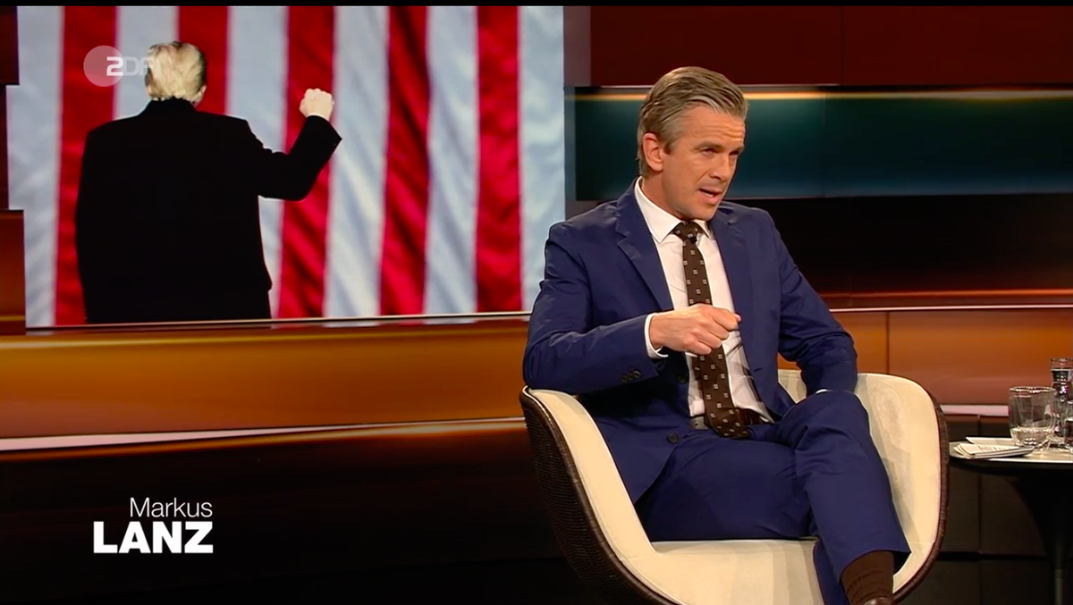 Moderator Markus Lanz befragte seine Gäste an diesem Abend zu den Ausschreitungen in den USA.