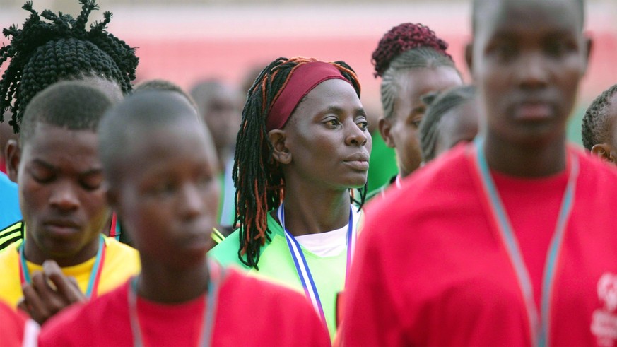 Torhüterin Mary Stella nimmt für Kenia an den Special Olympics in Berlin teil.
