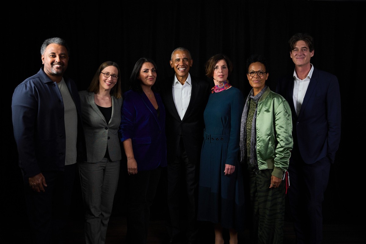 Musiker Fetsum Sebhat, Journalistin Düzen Tekkal, Ex-US-Präsident Barack Obama, Soziologin Jutta Allmendinger, Mo Asumang und Tagesspiegel-Chefredakteur Lorenz Maroldt.