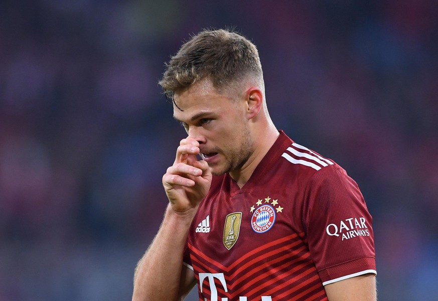 Archivbild Fussball 1. Bundesliga Saison 2021/2022 11. Spieltag FC Bayern Muenchen - SC Freiburg 06.11.2021 Joshua Kimmich (FC Bayern Muenchen) in Corona - Quarantaene FOTO: ULMER Pressebildagentur xx ...