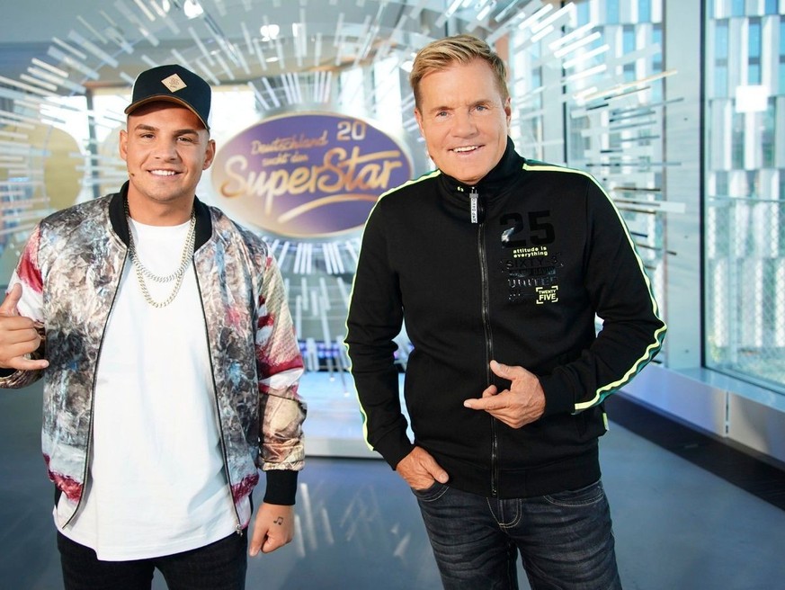 Die Jurymitglieder Pietro Lombardi (l.) und Dieter Bohlen. Die Verwendung des sendungsbezogenen Materials ist nur mit dem Hinweis und Verlinkung auf RTL+ gestattet.