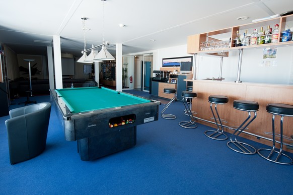 Lounge der deutschen Antarktis-Forschungsstation Neumayer-Station III