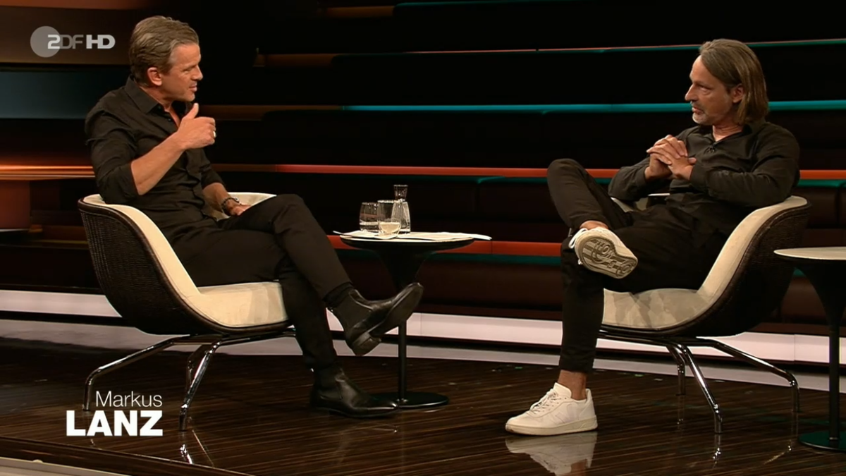 Als wären sie zusammen Kleidung kaufen gewesen: Markus Lanz und Richard David Precht