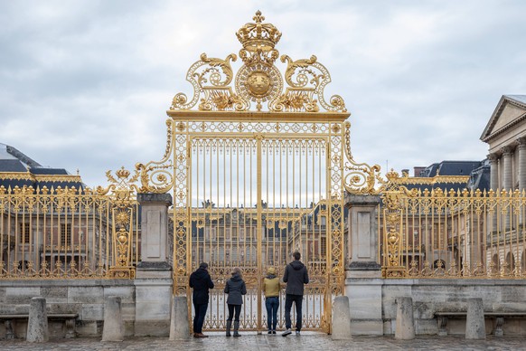 FRANCE - ILLUSTRATIVE - CASTLE OF VERSAILLES Illustrative images of the castle of versailles closed, without tourists, after the french prime minister s announcement of the closure of the places of mo ...