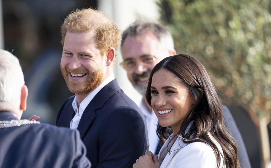 Ouverture des Invictus Games a La Hague en presence de Meghan et harry. PAP04222547 On the eve of the 2020 Invictus Games in The Netherlands, Prince Harry and Meghan Markle attend an engagement in The ...