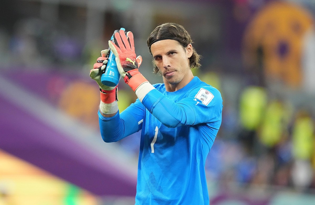 QAT, WM FIFA 2022, Group G, Brasilien vs Schweiz / 28.11.2022, Stadium 974, Doha, QAT, WM FIFA 2022, Group G, Brasilien vs Schweiz, im Bild Switzerland s goalkeeper Yann Sommer . *** QAT, WM FIFA 2022 ...