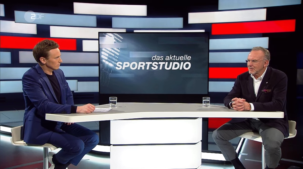 Karl-Heinz Rummenigge musste sich den kritischen Fragen von Jochen Breyer stellen.