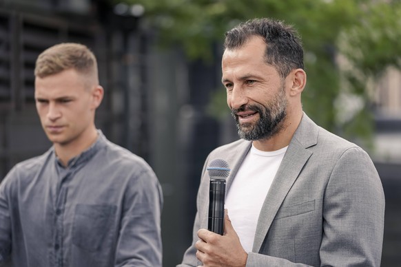 Hasan Salihamidzic (r.) und Joshua Kimmich