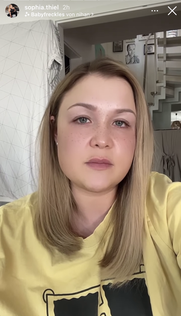 Sophia Thiel spricht emotional in ihrer Instagram-Story über ihr neuestes Video.