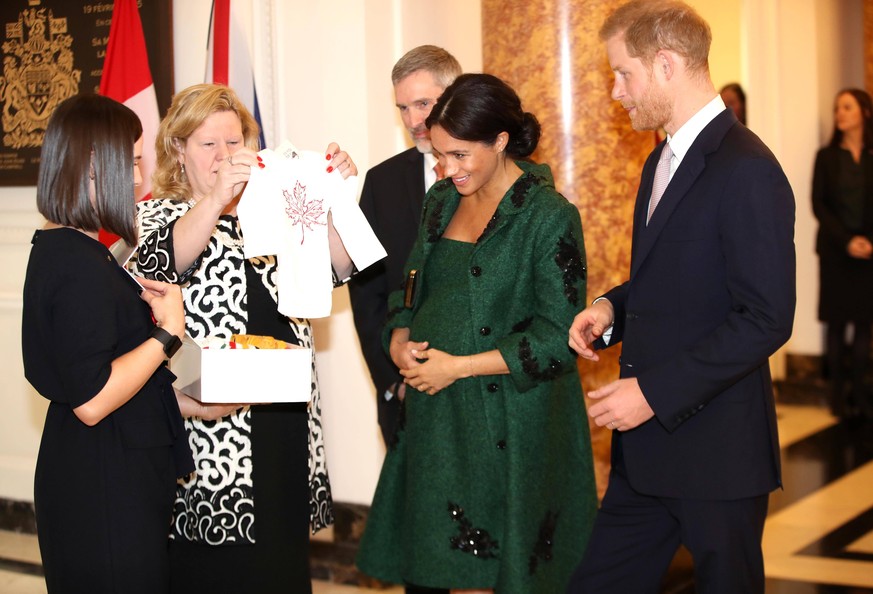 . 11/03/2019. London, United Kingdom. Prince Harry and Meghan Markle, The Duke and Duchess of Sussex, at a Commonwealth Day youth event at Canada House in London. PUBLICATIONxINxGERxSUIxAUTxHUNxONLY x ...