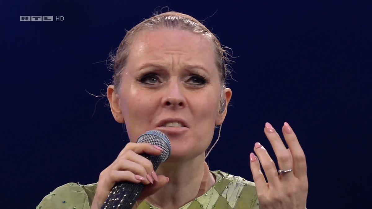 Patricia Kelly nachdem sie die Maske abgelegt hat.