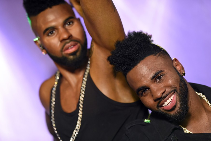 HOLLYWOOD, CA - MAY 19: Singer Jason Derulo unveils his wax figure at Madame Tussauds on May 19, 2016 in Hollywood, California. (Photo by Axelle/Bauer-Griffin/FilmMagic)