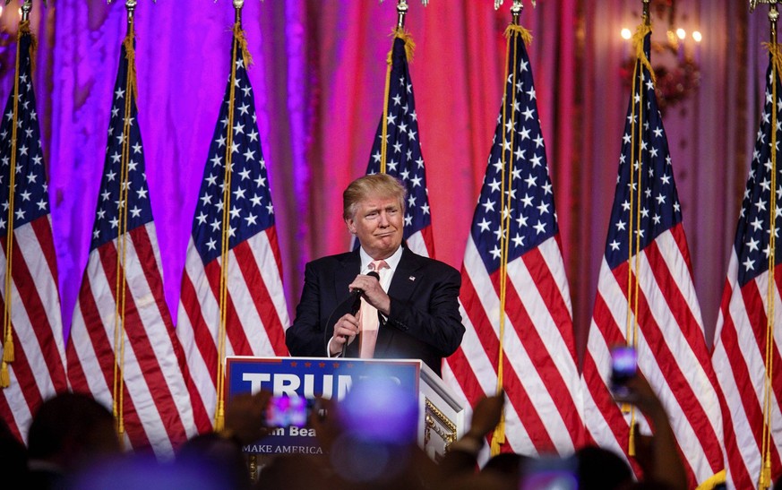July 20, 2016 - Florida, U.S. - Republican presidential candidate Donald Trump speaks after winning Florida s primary election at Mar-a-lago in Palm Beach on March 15, 2016. U.S. PUBLICATIONxINxGERxSU ...