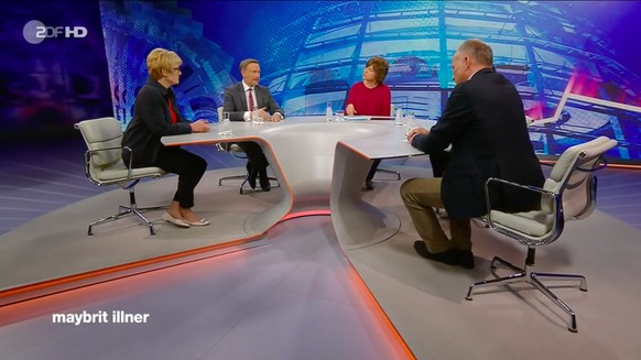 Die Runde bei "Maybrit Illner" am 12. Mai 2022.