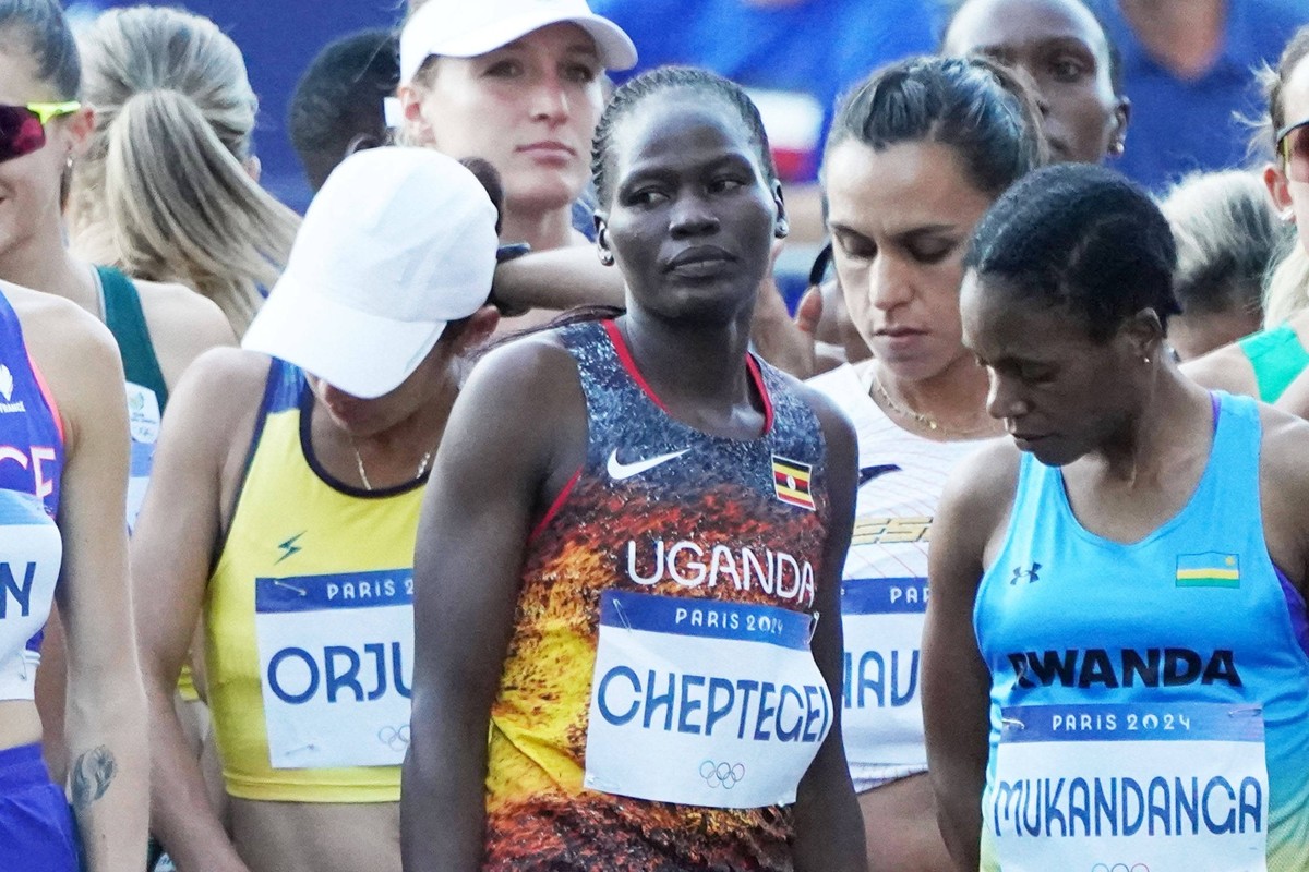 Olympic Games, Olympische Spiele, Olympia, OS Paris 2024, Olympische Spiele 2024, 26.07-10.08.2024 , Leichtathletik, Track and Field, Stade de France Paris Marathon Frauen Finale Rebecca Cheptegei Uga ...