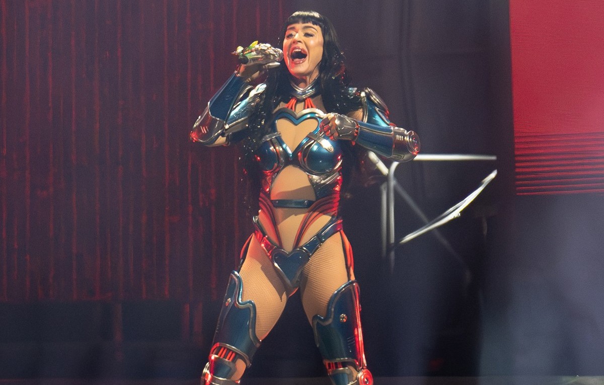 SYDNEY, AUSTRALIA - JUNE 04: Katy Perry performs at Qudos Bank Arena on June 04, 2025 in Sydney, Australia. (Photo by Nina Franova/Getty Images)