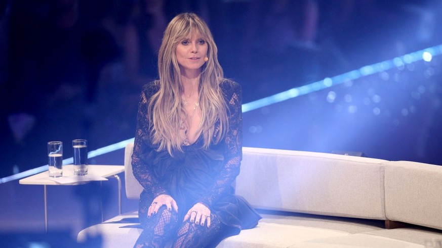 DUESSELDORF, GERMANY - MAY 23: Heidi Klum at the &quot;Germany&#039;s Next Top Model&quot; finals at ISS Dome on May 23, 2019 in Duesseldorf, Germany. (Photo by Florian Ebener/Getty Images)