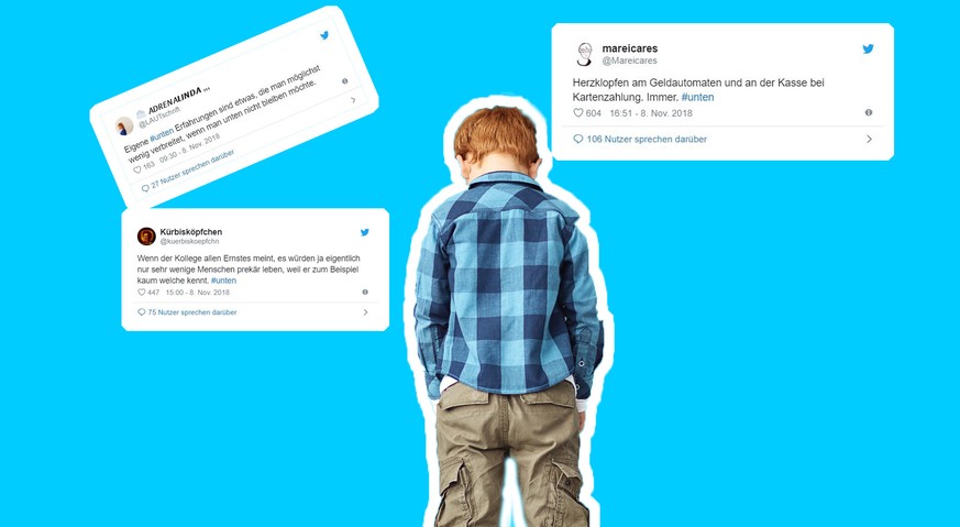 Über Armut und Hartz IV redet man nicht. Der Hashtag #unten soll das ändern