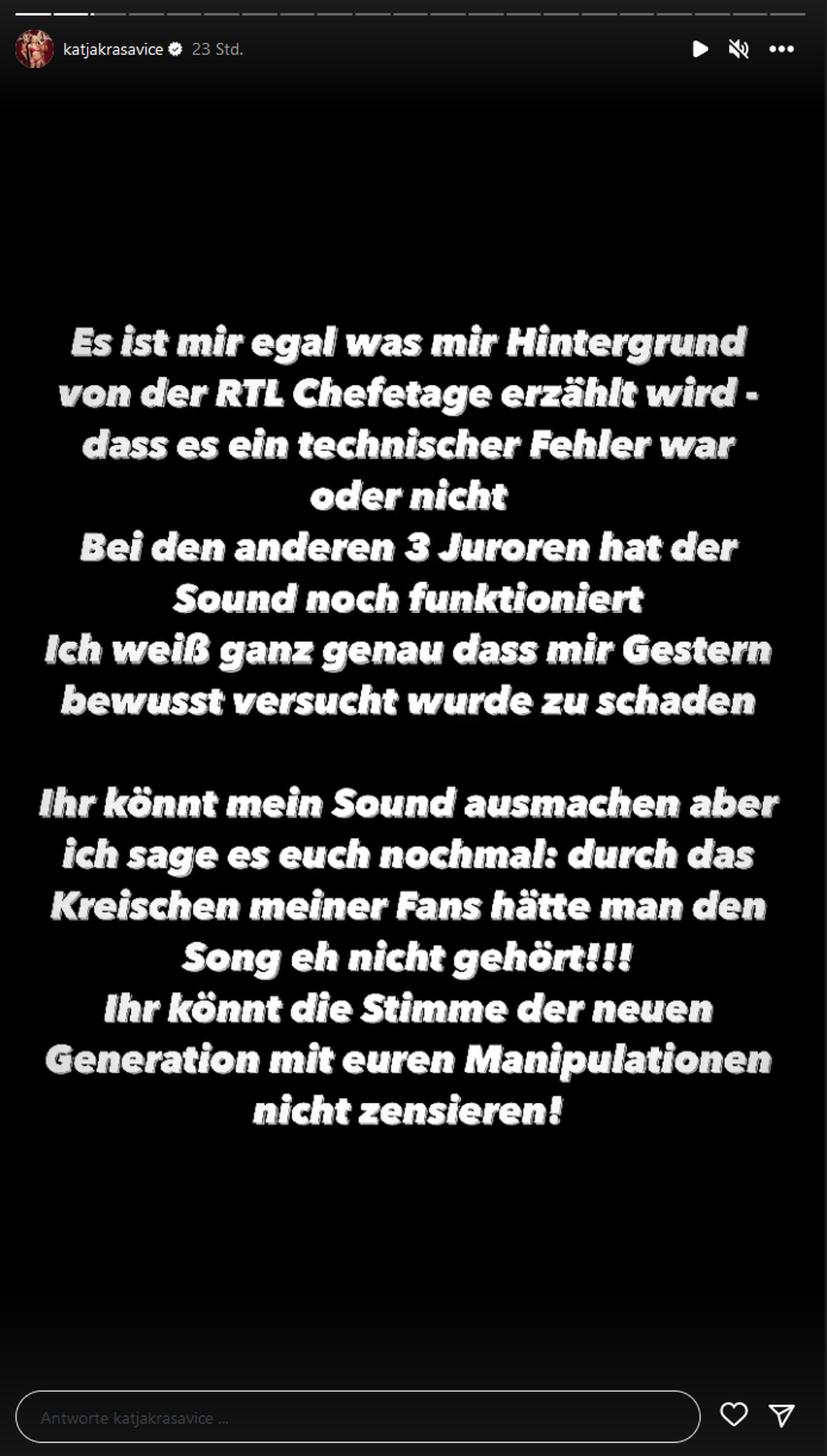 Katja Krasavice erhebt schwere Vorwürfe gegen RTL.