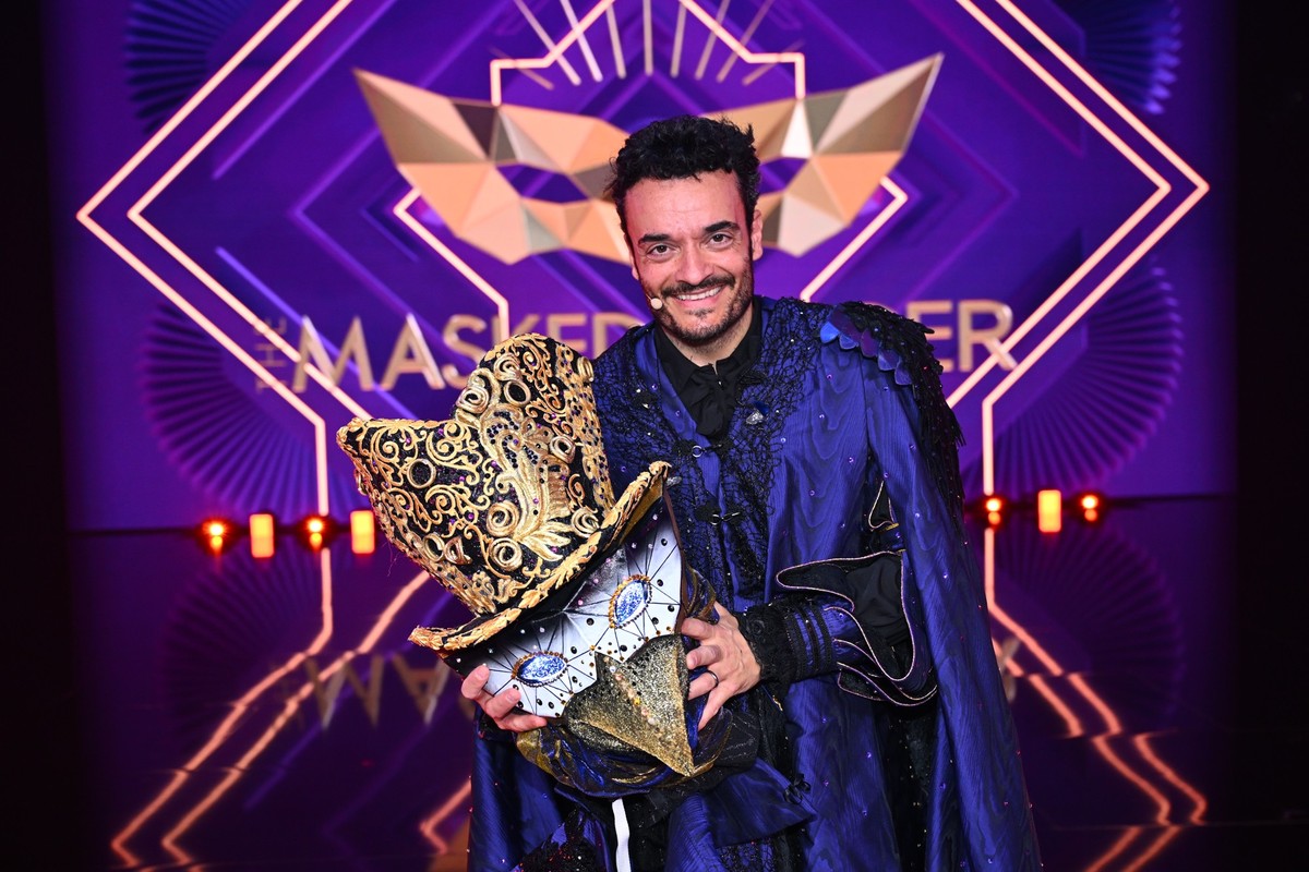 HANDOUT - 13.04.2024, Nordrhein-Westfalen, K�ln: Bei �The Masked Singer� ist ein weiteres �Mysterium� gel�st: Der S�nger, Entertainer und TV-Moderator Giovanni Zarrella l�ftete in der ProSieben-Show a ...