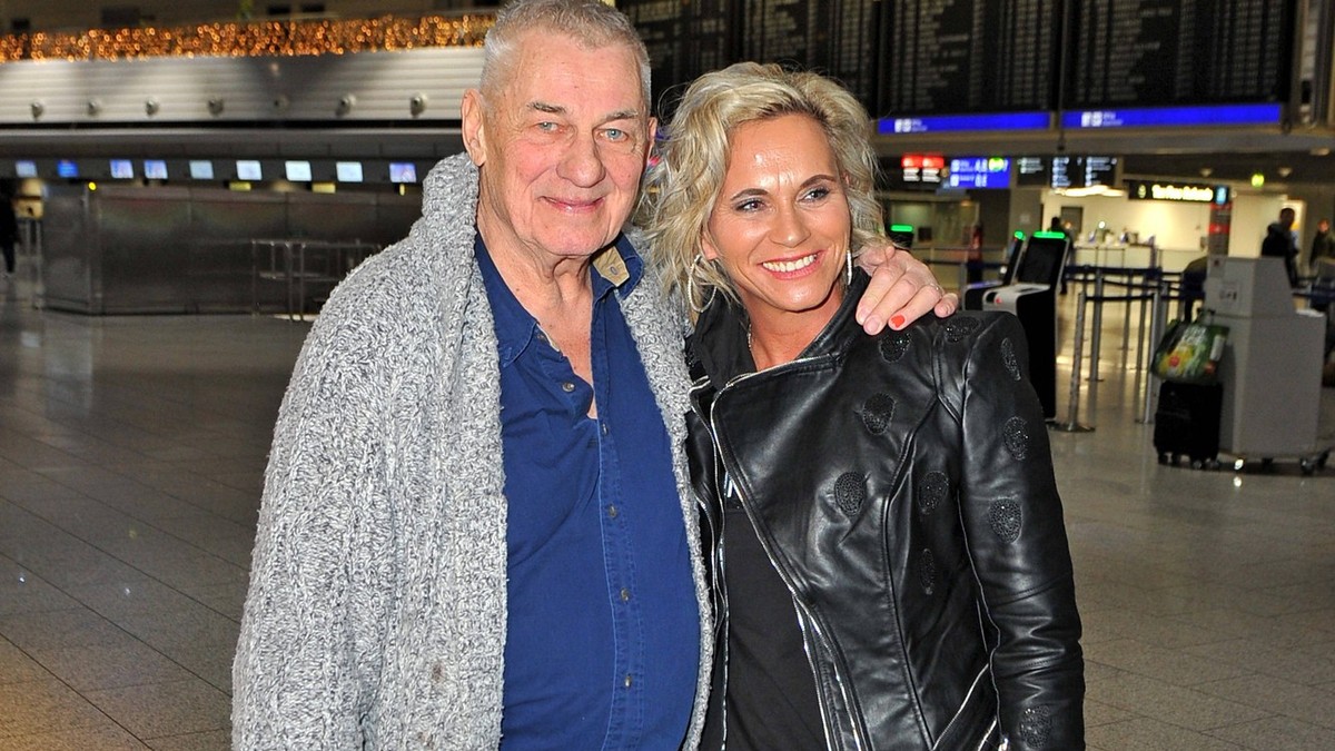 RTL - Dschungelcamp 2024. Heinz Hoenig mit seiner Frau Annika K