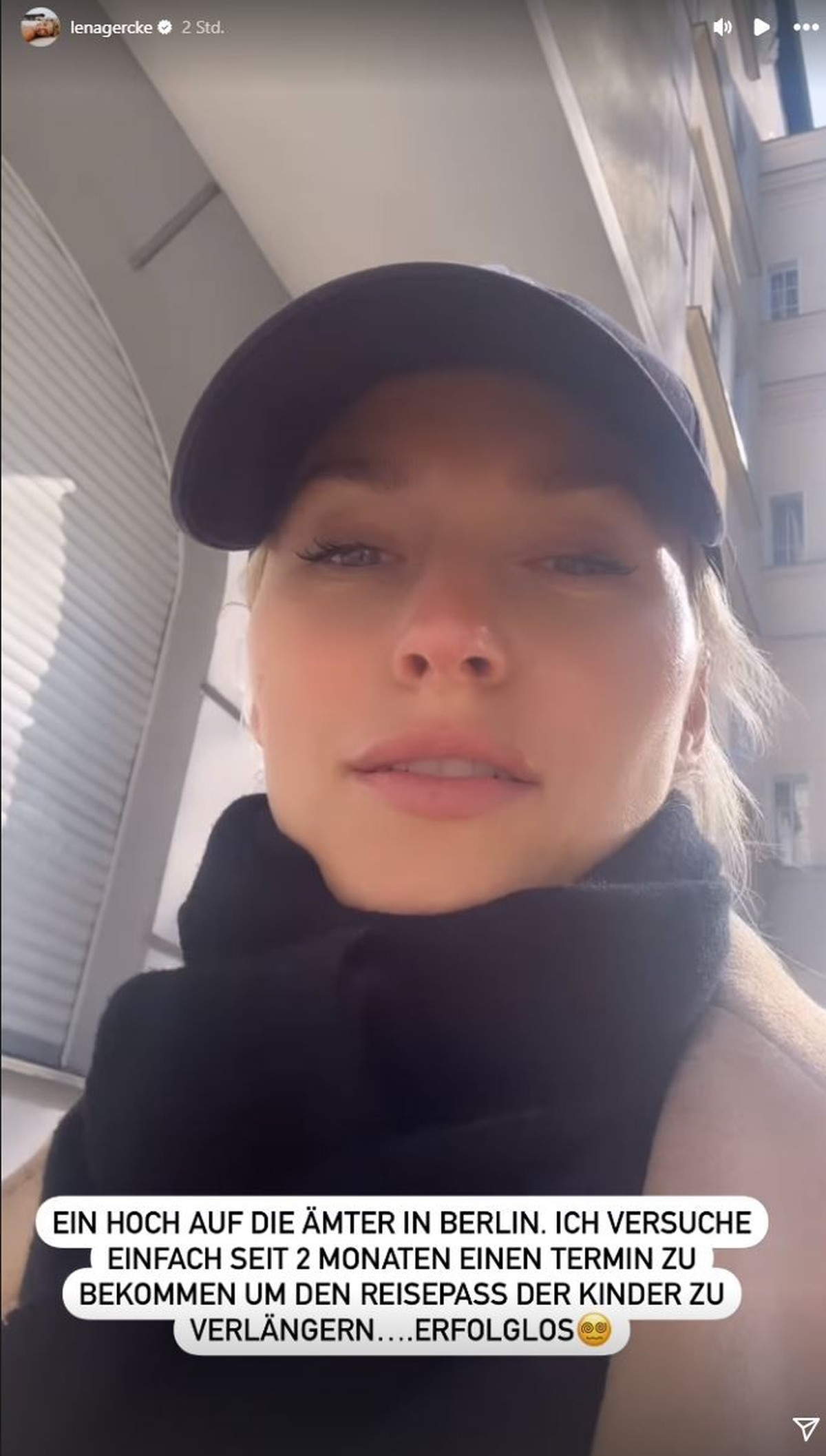 Lena Gercke findet für die Berliner Behörden deutliche Worte.