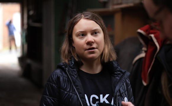 Lützerath-Räumung: Klimaaktivistin Greta Thunberg spricht in einem Interview.
