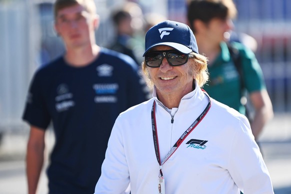 Formula 1 2022: Italian GP AUTODROMO NAZIONALE MONZA, ITALY - SEPTEMBER 11: Emerson Fittipaldi, arrives into the paddock during the Italian GP at Autodromo Nazionale Monza on Sunday September 11, 2022 ...