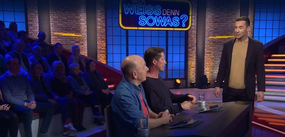 Til Schweiger und Bernard Hoëcker bildeten ein gutes Team bei "Wer weiß denn sowas?"