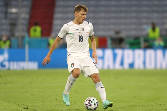 NICOLO BARELLA, Italia, UEFA EURO, EM, Europameisterschaft,Fussball 2020, Quarter Final, Belgium vs Italy 1-2, Munich EURO 2020 QUARTI DI FINALE BELGIO-ITALIA 1-2