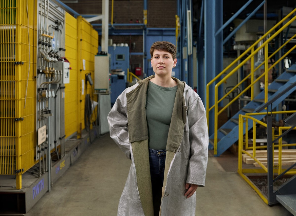 Doktorin Lena Patterer ist eine der wenigen Frauen am Institut für Eisenhüttenkunde.